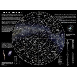 National Geographic Northern Hemisphere Night Sky Map